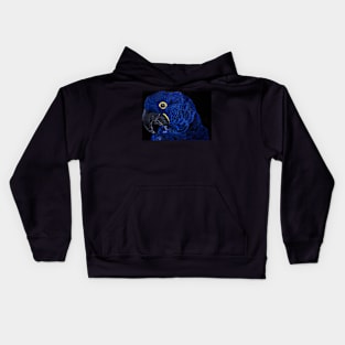 Hyacinth macaw Kids Hoodie